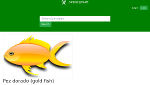 openclipart圖庫：Pez dorado (gold fish)縮圖