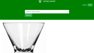 openclipart圖庫：Cocktail Glass (Cosmopolitan)縮圖