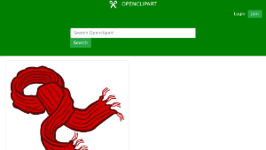 openclipart圖庫：scarf - coloured-資源代表圖