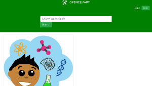 openclipart圖庫：Science Guy
