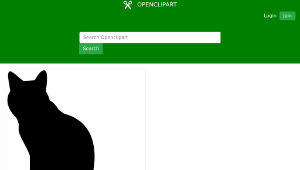 openclipart圖庫：Cat Silhouette 2-資源代表圖