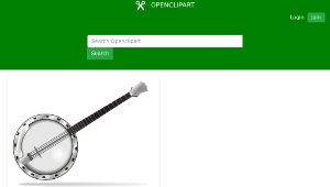 openclipart圖庫：Banjo縮圖