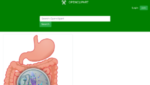 openclipart圖庫：Party in the intestines