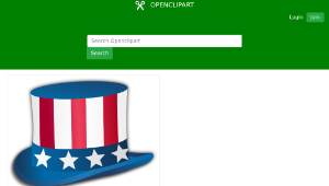 openclipart圖庫：4th July Hat-資源代表圖