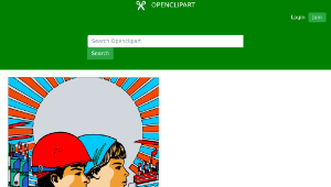 openclipart圖庫：Vintage Soviet Poster縮圖