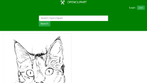openclipart圖庫：Cat face縮圖