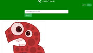 openclipart圖庫：Number Animals 3縮圖