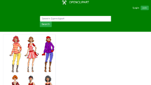 openclipart圖庫：women's clothing-資源代表圖
