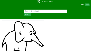 openclipart圖庫：Certain Elephant縮圖