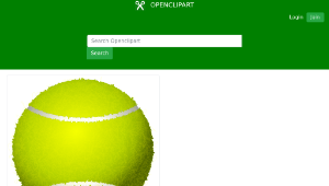 openclipart圖庫：tennis ball-資源代表圖