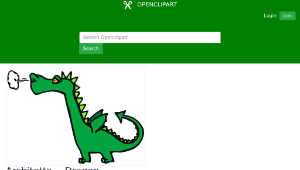 openclipart圖庫：Architetto -- Dragon縮圖