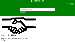 openclipart圖庫：Hand in Hand-資源代表圖