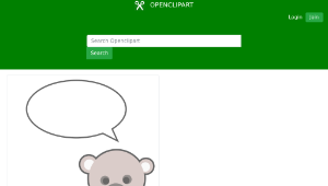 openclipart圖庫：Cute teddy bear-資源代表圖