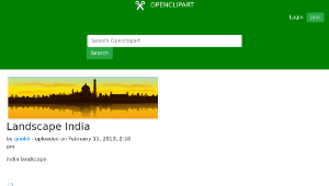 openclipart圖庫：Landscape India-資源代表圖