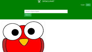 openclipart圖庫：Red googley-eye bird-資源代表圖