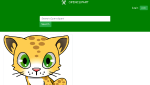 openclipart圖庫：Cartoon Leopard-資源代表圖