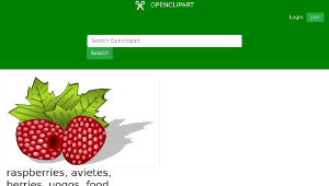 openclipart圖庫：raspberries, avietes, berries, uogos, food-資源代表圖