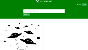 openclipart圖庫：Ufo attack Invasion