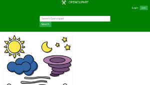 openclipart圖庫：Weather chart symbols-資源代表圖