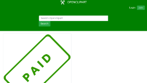 openclipart圖庫：Paid Business Stamp 1縮圖