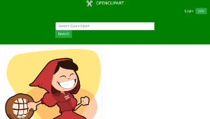 openclipart圖庫：Little Red Riding Hood-資源代表圖