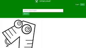 openclipart圖庫：Animal Number One Line Art-資源代表圖