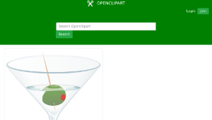 openclipart圖庫：Martini