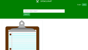 openclipart圖庫：Clipboard/Lined Paper