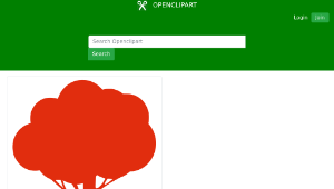 openclipart圖庫：Silhouette Tree縮圖