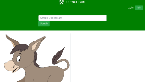 openclipart圖庫：Donkey縮圖