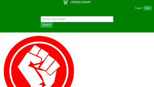 openclipart圖庫：Fist logo
