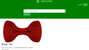 openclipart圖庫：Bow Tie縮圖