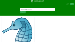openclipart圖庫：Seahorse-資源代表圖