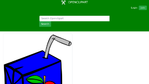 openclipart圖庫：Fast Food, Drinks, Juice, Apple