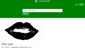 openclipart圖庫：Kiss Lips