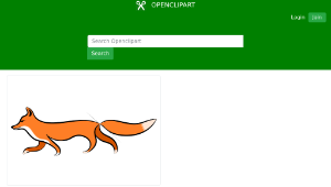 openclipart圖庫：Fox remix縮圖