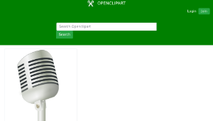 openclipart圖庫：old microphone縮圖