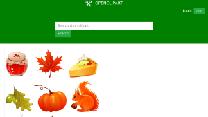 openclipart圖庫：vector autumn icons set 縮圖