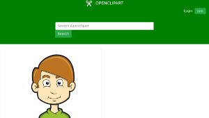 openclipart圖庫：smiling face of a child 縮圖