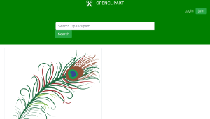 openclipart圖庫：peacock-資源代表圖