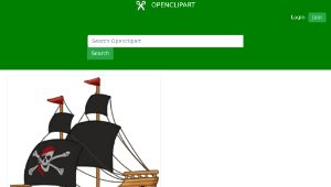 openclipart圖庫：Pirate ship-資源代表圖