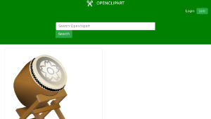 openclipart圖庫：Taiko Drum-資源代表圖