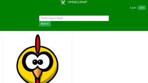 openclipart圖庫：Cartoon Chicken-資源代表圖
