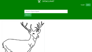 openclipart圖庫：Deer-資源代表圖