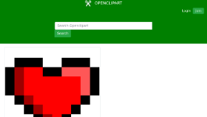 openclipart圖庫：8Bit Heart-資源代表圖