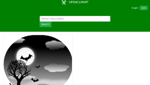 openclipart圖庫：Halloween Landscape-資源代表圖