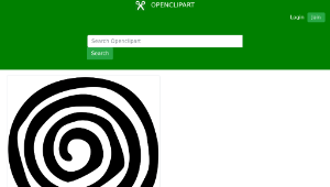 openclipart圖庫：Rock Art Gila Spiral 1-資源代表圖