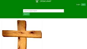 openclipart圖庫：Old Rugged Cross縮圖