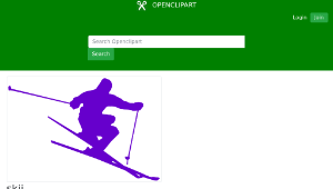 openclipart圖庫：skii縮圖