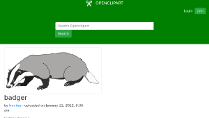 openclipart圖庫：badger